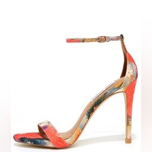 Steve Madden Women's Floral Red and Black Heels